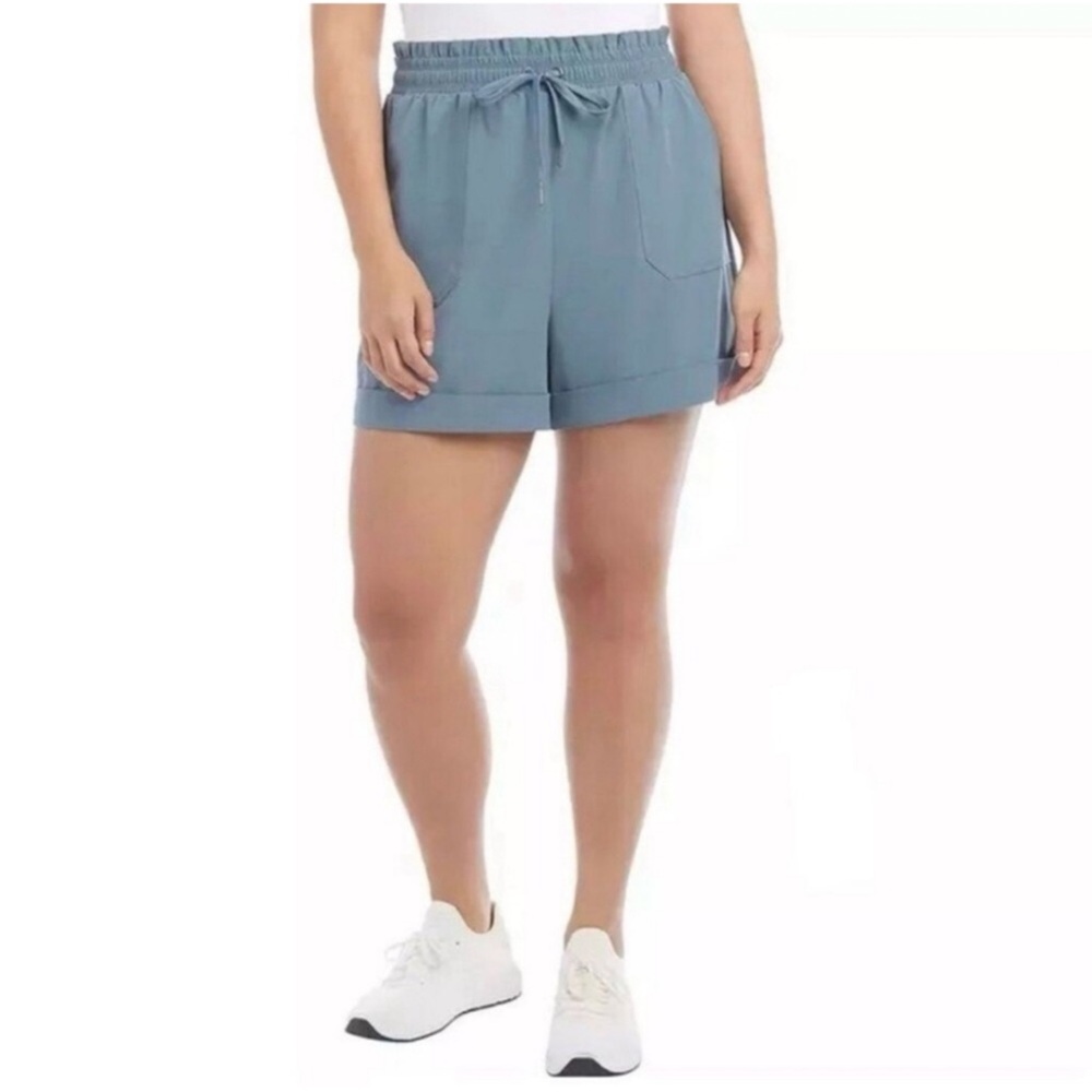 Danskin Paperbag Cuffed Drawstring Shorts